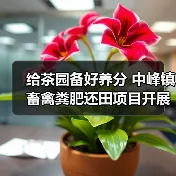 给茶园备好养分 中峰镇畜禽粪肥还田项目开展