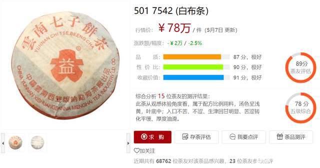 大益7542系列热门榜:88青饼、01简体云之后,还有哪些茶值得收藏 大益7542系列热门榜:88青饼、01简体云之后,还有哪些茶值得收藏